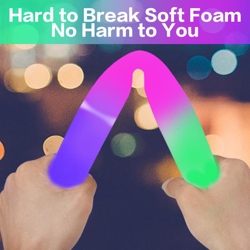 50-Pack LED Glow Sticks - Multi-Color  Sticks with 3 Dynamic Modes | Battery Operated Party Supplies for Festivals, Raves, Weddings & Holidays | Perfect Party Favors, Decor + Gifts for BF/GF & Festive Celebrations Chrimas favors