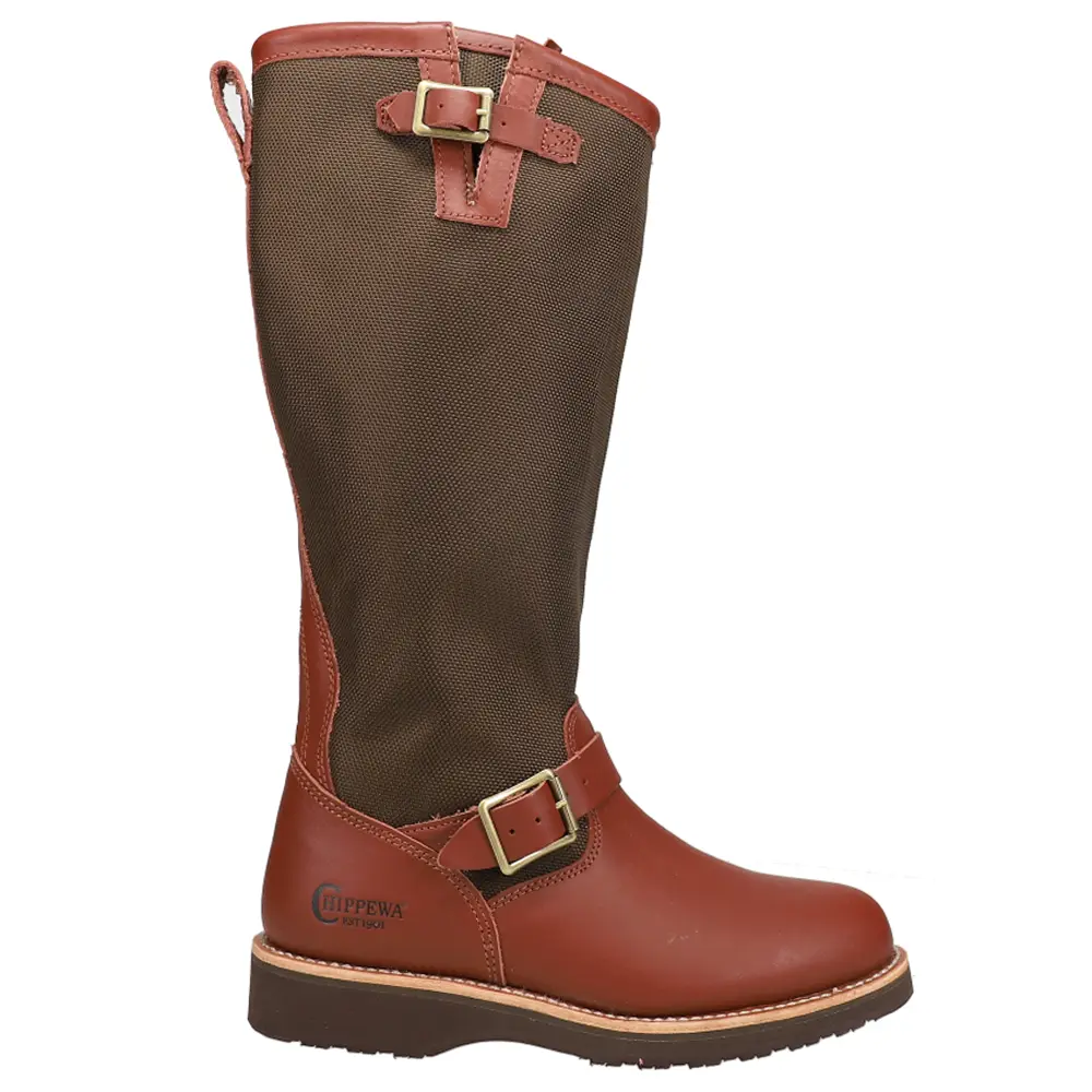Chippewa Mens Descaro Resistant 17 Inch Waterproof Round Toe  Work/Duty - Brown, Red