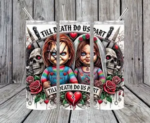 Tiffany and Chucky 20 oz Stainless Steel Tumbler