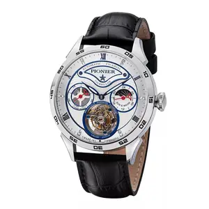 Geneva Automatic Tourbillon Pionier - GM-902-1 | Silver | Handmade German Watch