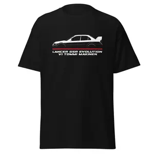 Premium T-Shirt For Lancer GSR Evolution VI Tommi Makinen 2000 Car Enthusiast Grandpa Dad Son Birthday Gift Men's Tee