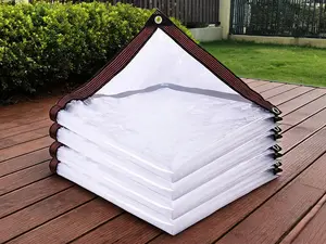 plastic tarp  Clear Tarp Waterproof with Grommets 4x6 ft,Heavy Duty Clear Plastic Tarp Cover,Clear Vinyl Tarp for Outdoor/Patio/Garden/Chicken Coop/Cat Litter