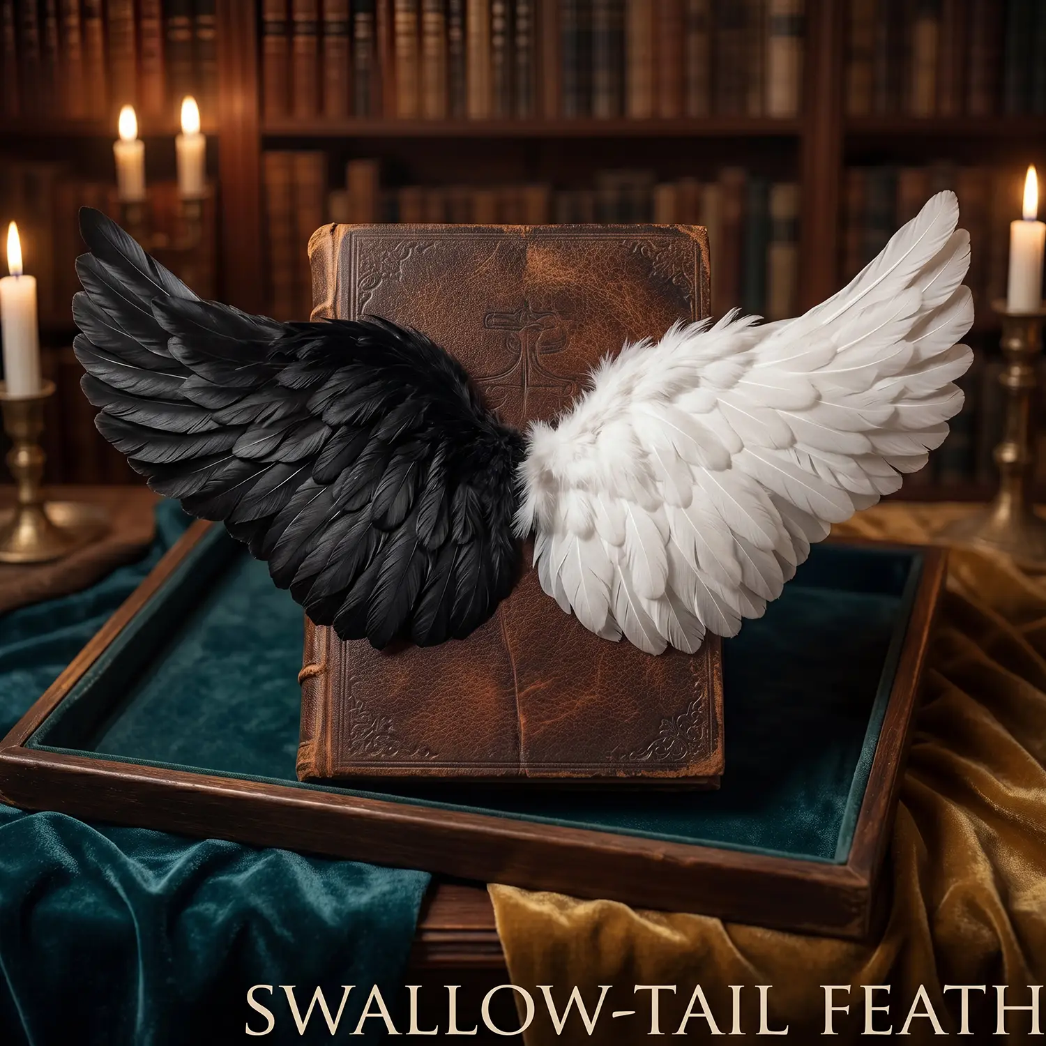 Black Devil Feather Wings Backwear Dark Style Cosplay Accessory Soft Full Feather Design For Kids Adults Halloween Masquerade Party Props