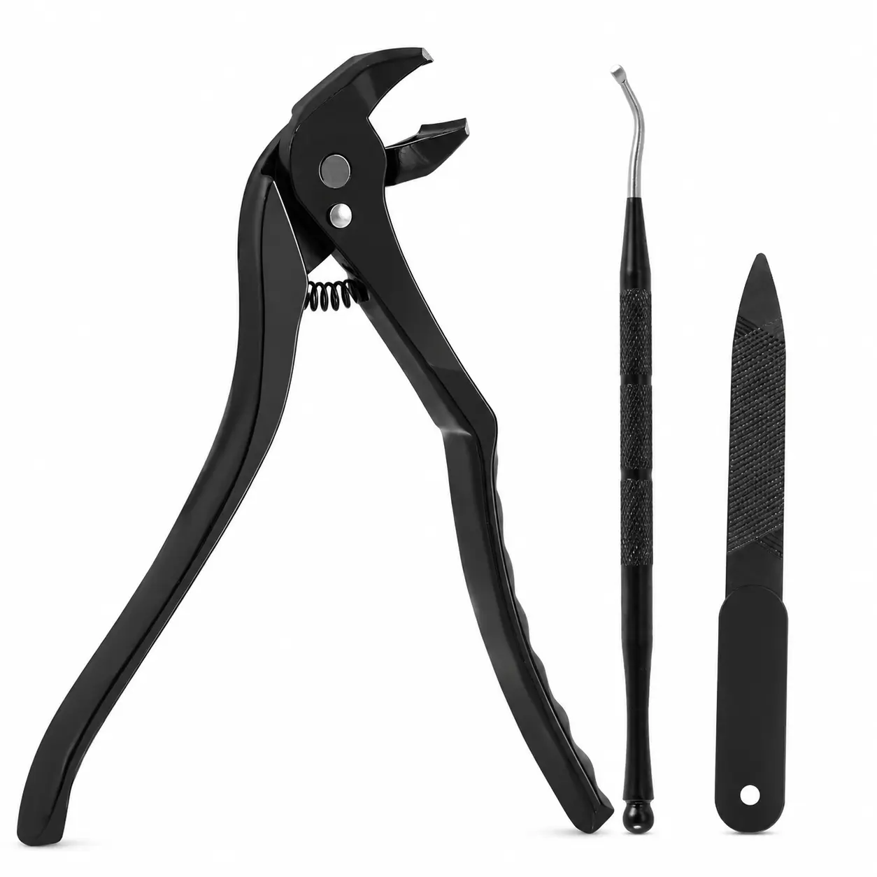 Wide Jaw Toenail Clipper with Extra Long Handle, Curved Blade Nail Trimmer with Ergonomic Grip for Seniors and Adults, Pedicure and Toenail Care Tool
