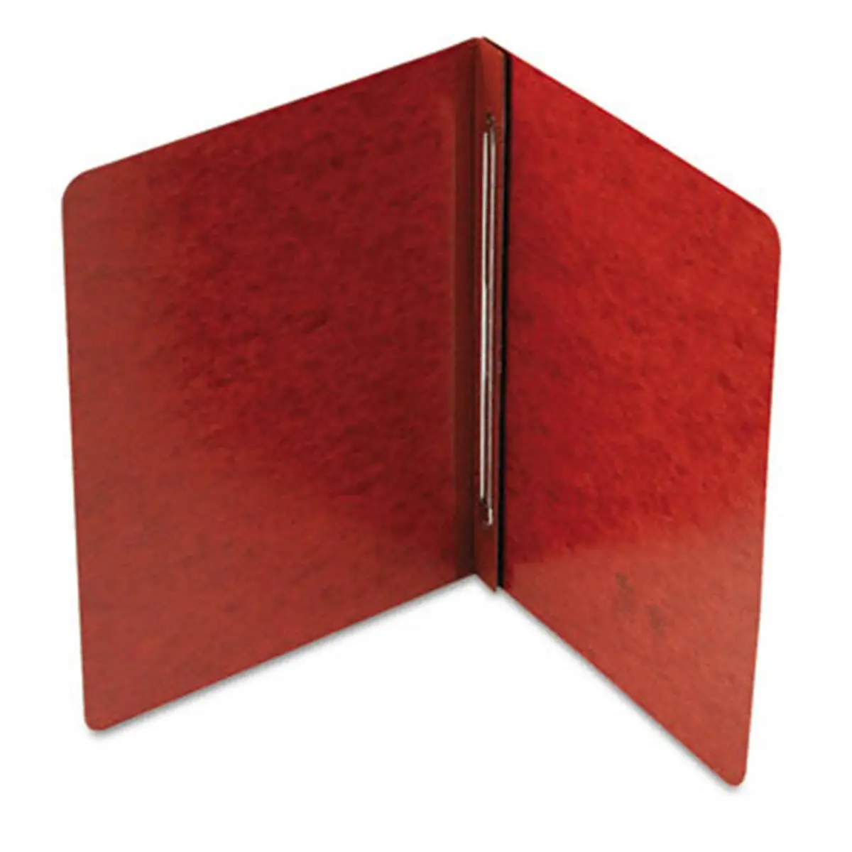 Smead 81752 Side-Opening PressGuard Report Cover with Prong Fastener, 11 x 8 1/2 Letter Size, Red, Durable Matching Tyvek Hinge, Embossed Leather Grain Finish, Stainproof, Water-Resistant, Reduce Bulk, Report Hold