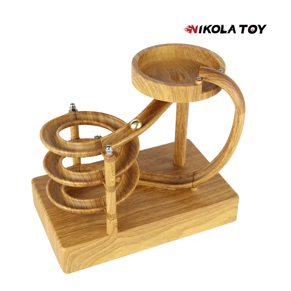 NIKOLATOY Perpetual Motion Machine - Kinetic Energy Desk Toy with Artistic Design, Visual Appeal, Modern Art Elements, Unique Gifts Option, Desk Stress Reset Function