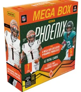Panini 2025 Phoenix Mega Box - 42 Total Cards with 4 Exclusive Pyramid Parallels & Possible Autographs from NFL's Hottest Players