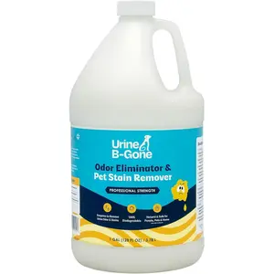 Professional Enzyme Odor Eliminator & Pet Stain Remover, Human, Cat & Dog Urine Cleaner, Effective on Laundry, Carpets & More, Original Scent, 1 Gallon