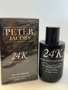 Peter Jacobs 24K White Mountain Homme Eau de Parfum EDP 3.4 oz / 100 ML Regular Edition for Men SEALED BOX