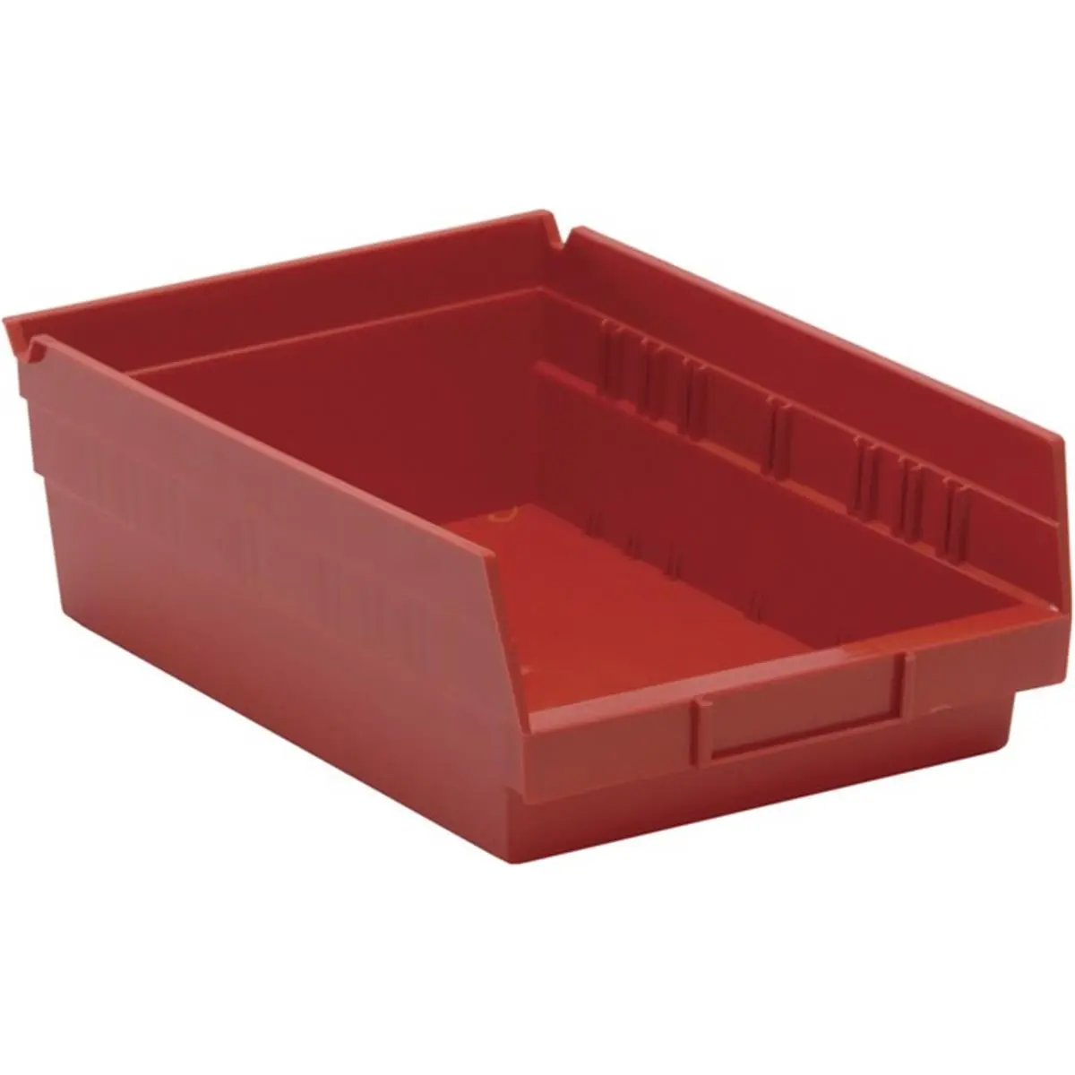 212 MAIN Quantum Storage Economy 4 in. Tough Heavy Duty Plastic Shelf Bin, Red, 11.62 x 8.37 x 4 in. Home Organiser for Storage & Organization Needs
