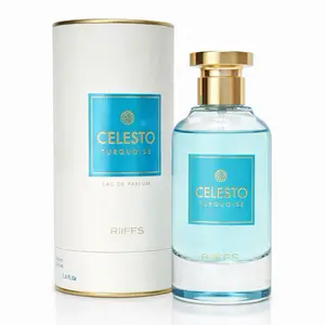 Celesto Turquoise Eau de Parfum 100ml | Fresh Aquatic Luxury Perfume | Long Lasting Clean Summer Fragrance