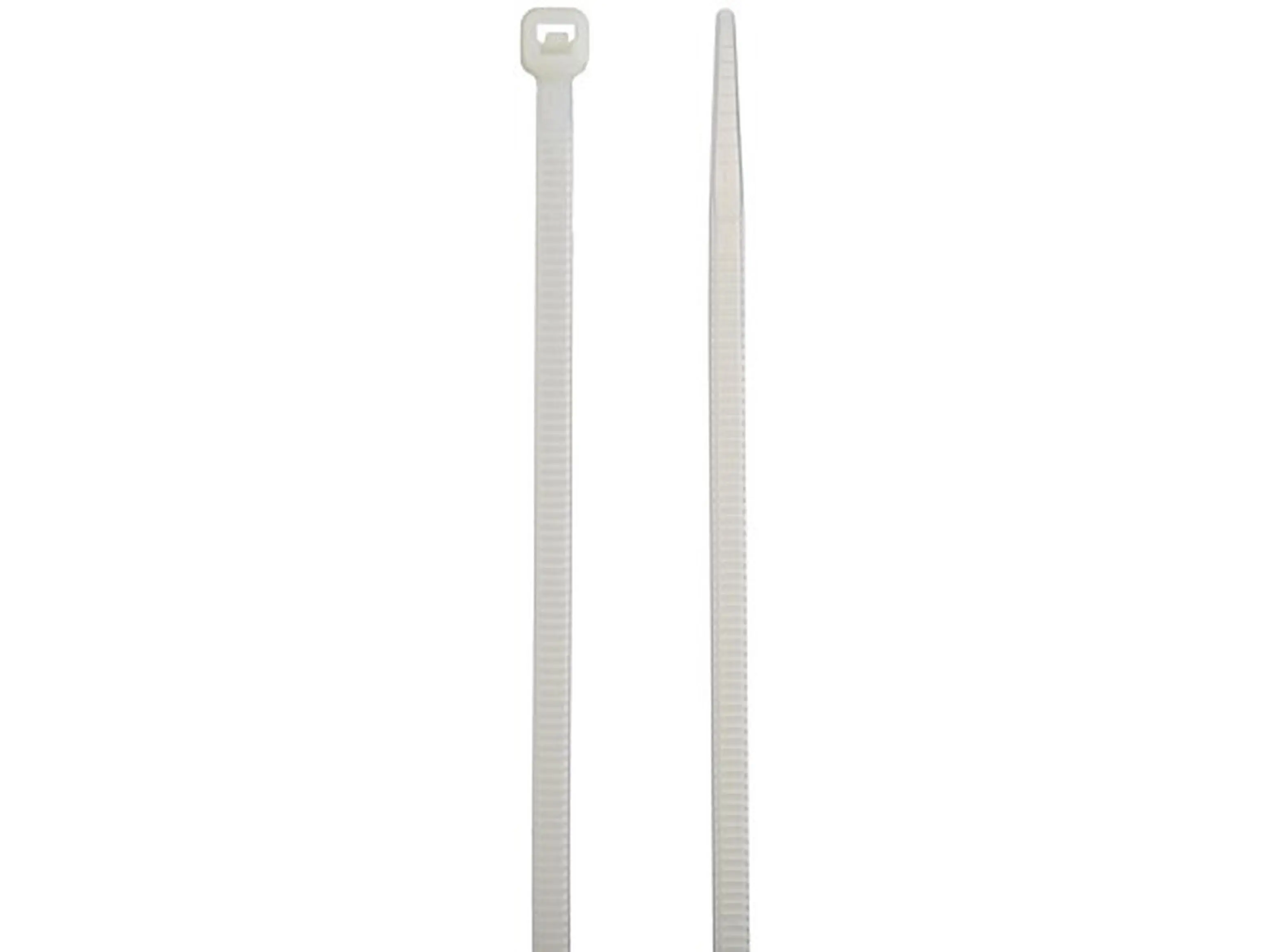 BlueDot Trading 100 Pack - 12" Inch UV Resistant Nylon Cable Zip Wire Ties 40 lbs Heavy-Duty Locking Tie Strap, Securely Organize All Your Wires and Cords - WHITE