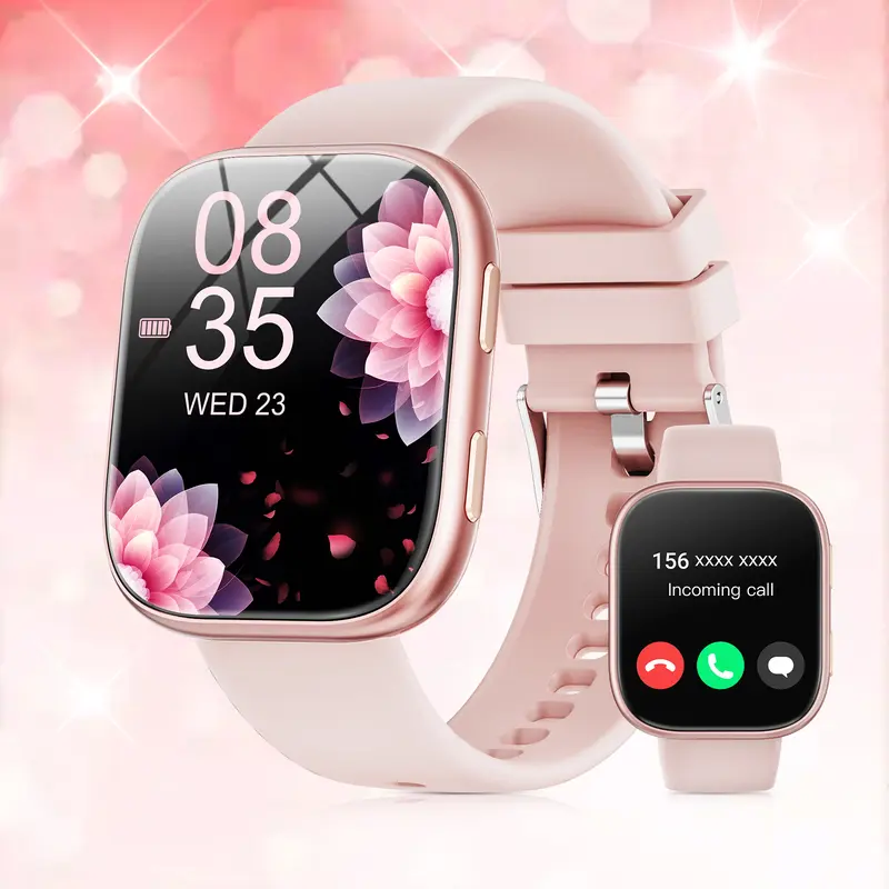 Smartwatches for Men and Women (Call Answering/Dialing Function), 1.83-inch HD Display, Built-in Pedometer, Multiple Sports Modes, Fitness Watches for Android/iPhone Users, Birthday/Halloween/Christmas Gifts/Decoration.