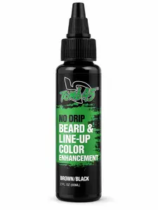 TOMB45 No Drip Beard & Line Up Color Enhancer Brown/Black 2oz – Temporary Hairline & Beard Touch Up for Defined, Fuller Look