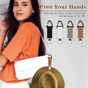 4pcs Hat Clip for Travel Portable Non-stretch Hat Keeper for Travel, Backpack Luggage Accessory, Suitable for Men & Women