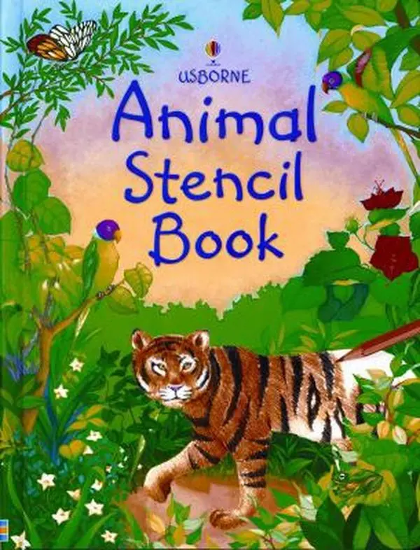 USED Book - Animal Stencil Book (Stencil Books) by Ruth Brocklehurst (Unknown) - english