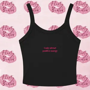 I Only Attract Positive Energy - Women’s Micro-Rib Tank Top