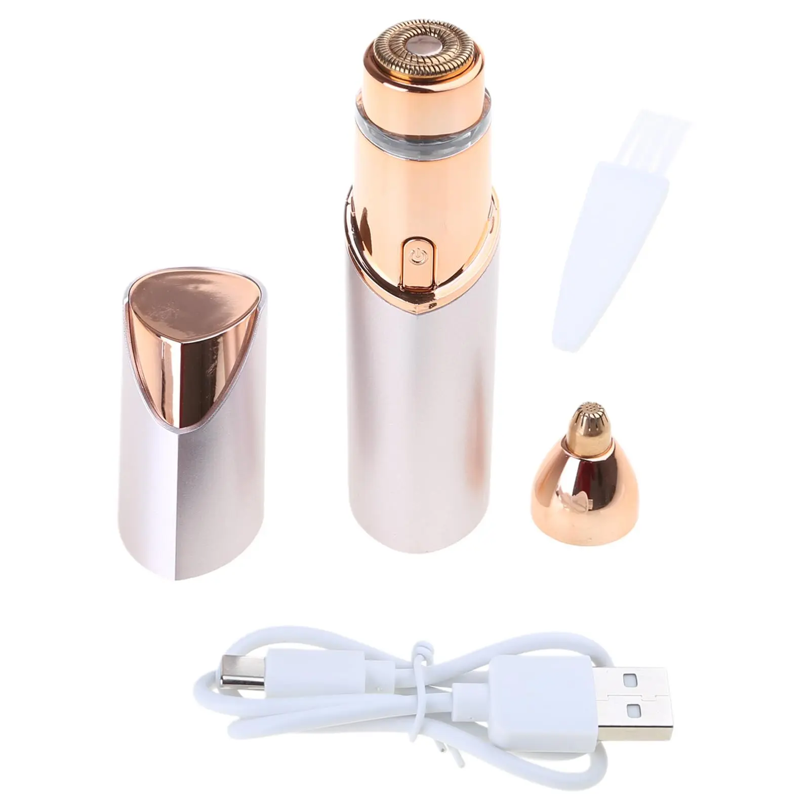 Lady facial hair removal device - The two-in-one painless razor seen on TV, mini hair removal device, electric razor, portable hair removal device, suitable for hair on lips, chin, cheeks, neck and face.