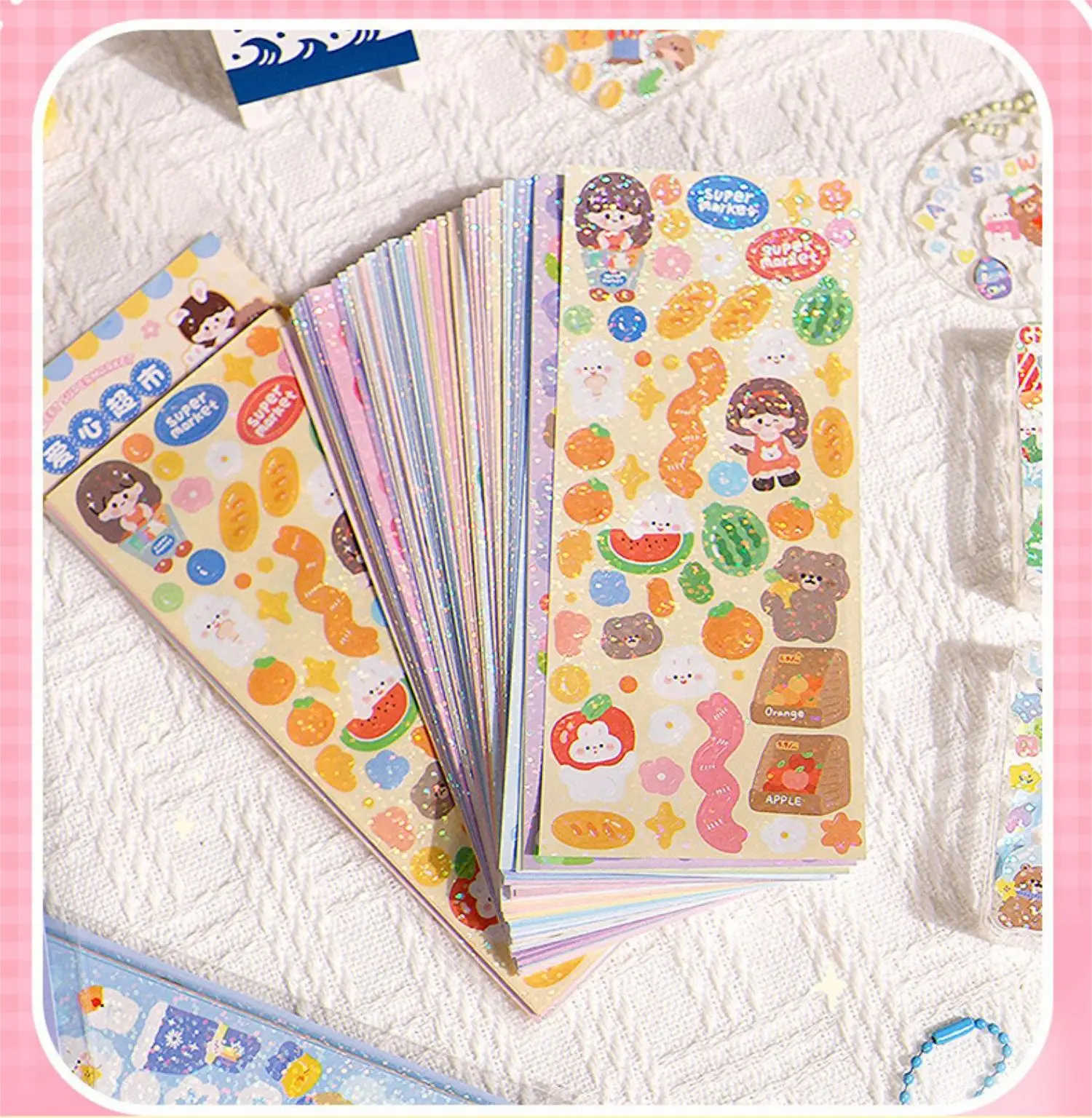 200pcs/pack Guka stickers for kids DIY photocards girls anime kawaii journal stickerbook