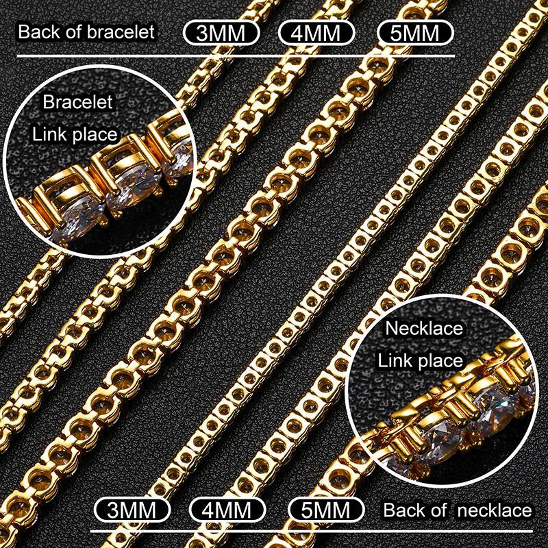 Top Quality 3MM D Color VVS1 Moissanite Tennis Bracelet Necklace For Women Man 100% S925 Silver Sparking Wedding Fine Jewelry