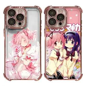 Madoka Magica Anime Kaname Madoka Kawaii Exclusive Artistic Phone Cases For iPhone 17 Promax Pro Air 16 Plus 15 14 13 12 11 Shockproof Protective Cover Gift For Birthday Christmas Valentine