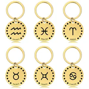 Zodiac Sign Keychains | 12 Astrology Designs | Gold, Silver & Black Options | Star Sign Gift | Trendy Accessories for Her | Astrology Gifts | Aries Taurus Gemini Cancer Leo Virgo Libra Scorpio Sagittarius Capricorn Aquarius Pisces
