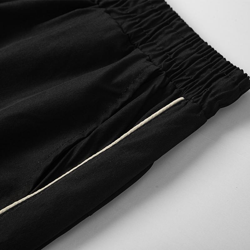 Unisex baggy wide-leg sweatpants; men’s casual athletic pants made from soft fabric with an elastic waistband and drawstring; loose fit with side stripes; breathable, lightweight sports fitness streetwear pants; all-day comfort and versatile for everyday