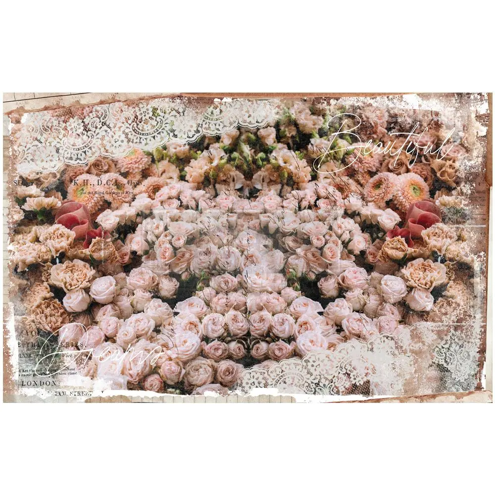 Redesign Decoupage Decor Tissue Paper - Vibrant Beautiful Dream Theme, Unique Durable Decoration Paper, 1 Sheet (19" x 30") - Office Stationery Supplies for Craft Projects, Durability