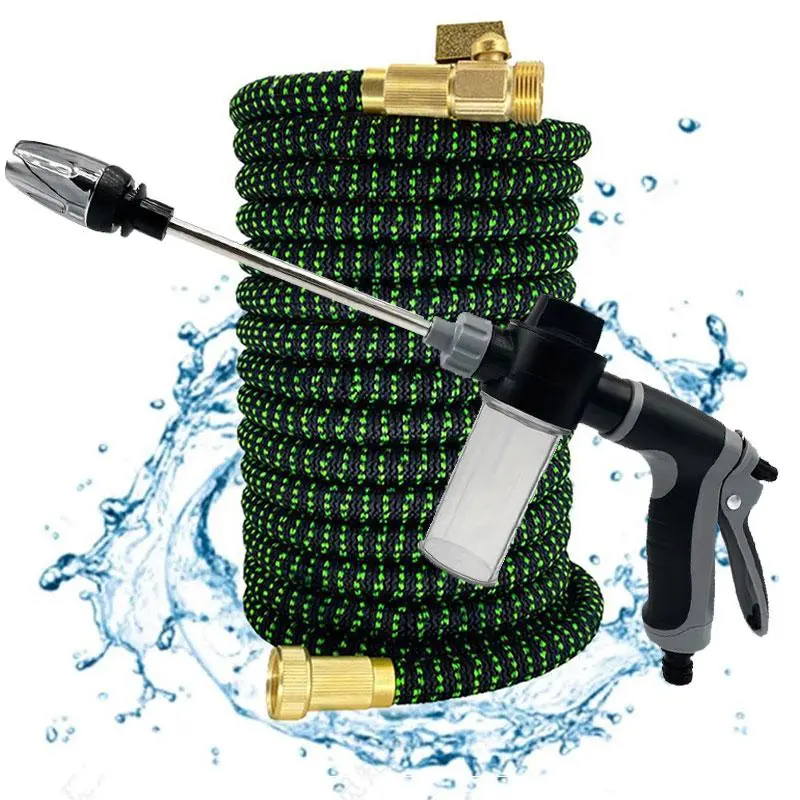 Expandable Garden Hose, Extendable Garden Hose, Flexible Lightweight Yard Water Hose, Retractable Outdoor Collapsible Hose for Watering and Washing, Durable Garden Hose, Soaker Hose for Garden, Portable Garden Hose