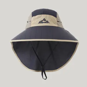 Men's UV-protective sun hat for spring and summer, outdoor sun protection, hiking hat, beach hat for travel and vacation, windproof and sun protection