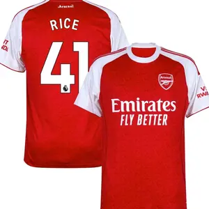 Custom Red Soccer Jersey Personalized Name & Number Football Shirt Unisex Breathable Fan Style Tee 2025/2026 Home