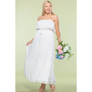 Plus Size Semi Formal Crochet Maxi Dress