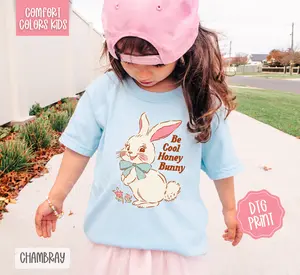 Be Cool Honey Bunny Comfort Colors Youth Tshirt