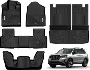YITAMOTOR Floor Mats & Trunk Mat with Backrest Mat Fit for Honda Pilot 2023-2025