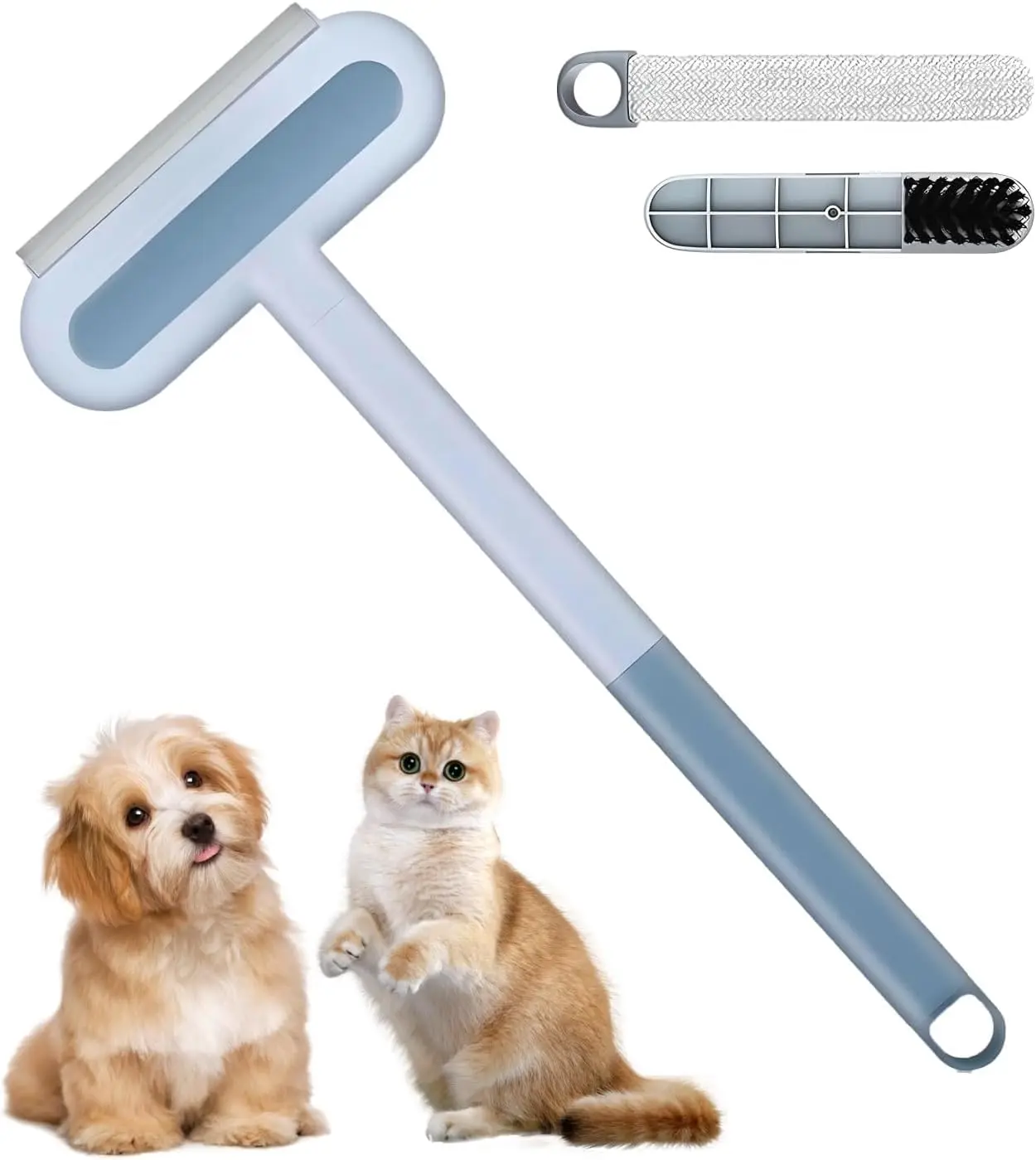 Pet Hair Remover for Furniture-17.3" Reusable Lint Brush for Dog & Cat Hair