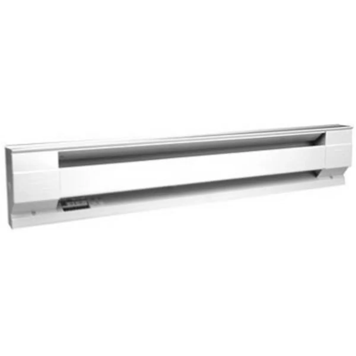 212 MAIN Powder-Coated Corrosion-Resistant Metal Baseboard Electric Zone Heater - 48" Length 48x6x14 in Heating System, 120V Rated Hardwired Unit with 20 Gauge Grounded Junction Box, White (Model 05534)