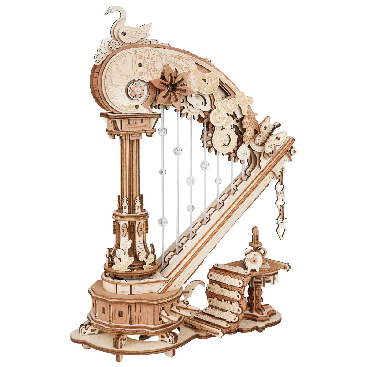 Robotime Magic Harp Music Box Wooden 3D Puzzle AMK71