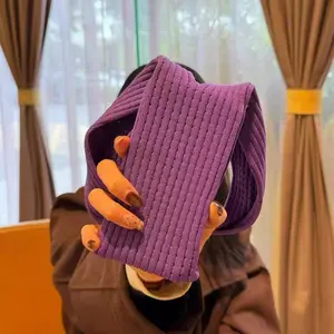 Long Knitted Phone Bag Unisex – Handmade Mini Crossbody & Shoulder Phone Pouch, Niche Design for School & Daily Commute, Can Be Attached to Tote or Backpack