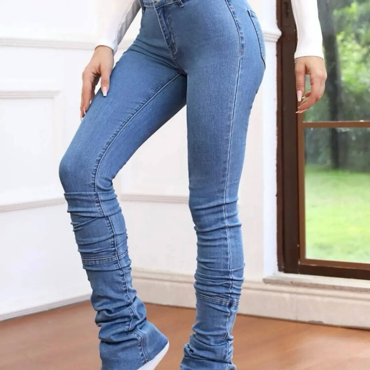 Stacked jeans