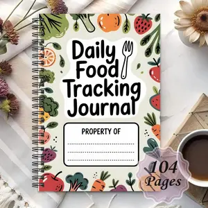 1-piece weight loss journal and health tracker with weight loss and body measurement monitor - healthy diet journal, nutrition plan sheet, fruit and vegetable reward chart, suitable for men, portable small notebook for convenient daily tracking anytime an