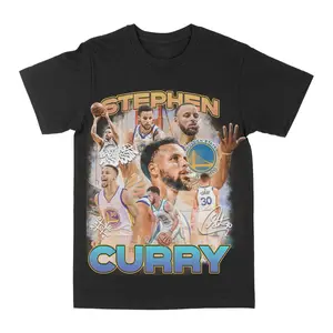 Steph Curry Baby Faced Assassin Graphic Tee, Y2K Rap Streetwear T-Shirt, Unisex Crew Neck, Vintage Hip-Hop Graphic, Sports Style, Casual Cotton Fit