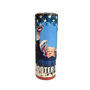 Trump Shooter Down 20oz skinny tumbler