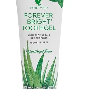 3 Forever Bright Toothgel, Vegan Non-Fluoride, Mint Flavor, 4.6oz Tube
