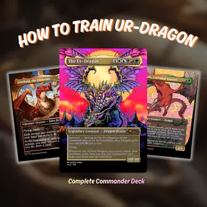 Proxy 100+ Cards Commander Deck – How to Train Ur Dragon | Epic Dragon Army Strategy | Ready to Play EDH | Premium Custom Cards | Collector Gift