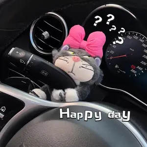 Cute Cat Design Car Interior Decoration, Car Center Console Decoration, Car Interior Ornament, Car Accessories for Women & Girls, Girly Car Accessories, Car Interior Accessory