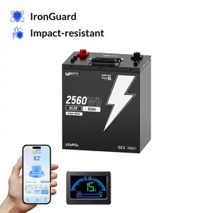 【New arrive】 WattCycle 48V 50Ah GC2 Bluetooth Lithium Battery for Golf Cart & Lawn Mower - Free Monito