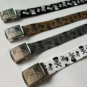 Ben Davis Skull and Crossbones Belt for Men and Women - Versatile Design, Ideal for Everyday Wear beanie hat