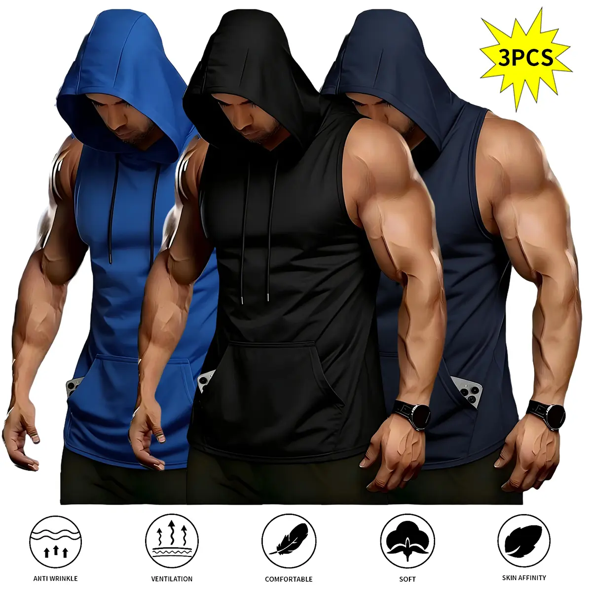 Black + Blue + Dark Blue