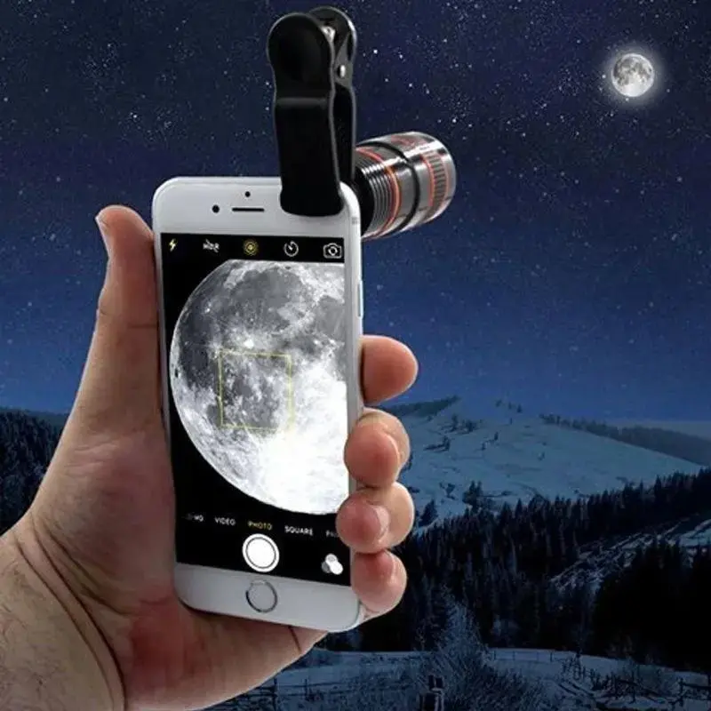 Universal 8X HD Phone Camera Lens 8x Telephoto Zoom with Focus Adjustment for All Phones