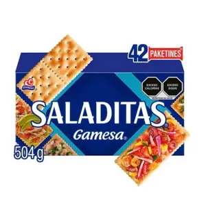 Gamesa Saladitas Crackers 42 Paketines 504g Snack Food